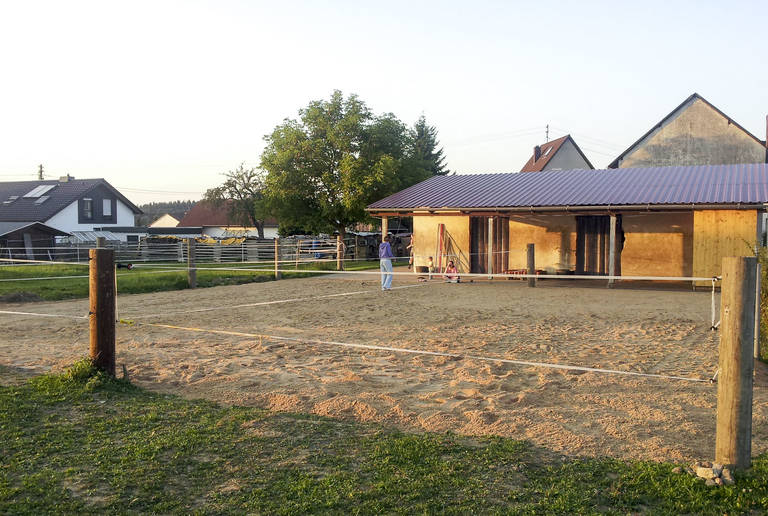 Family farm in Anhausen – paddock surface